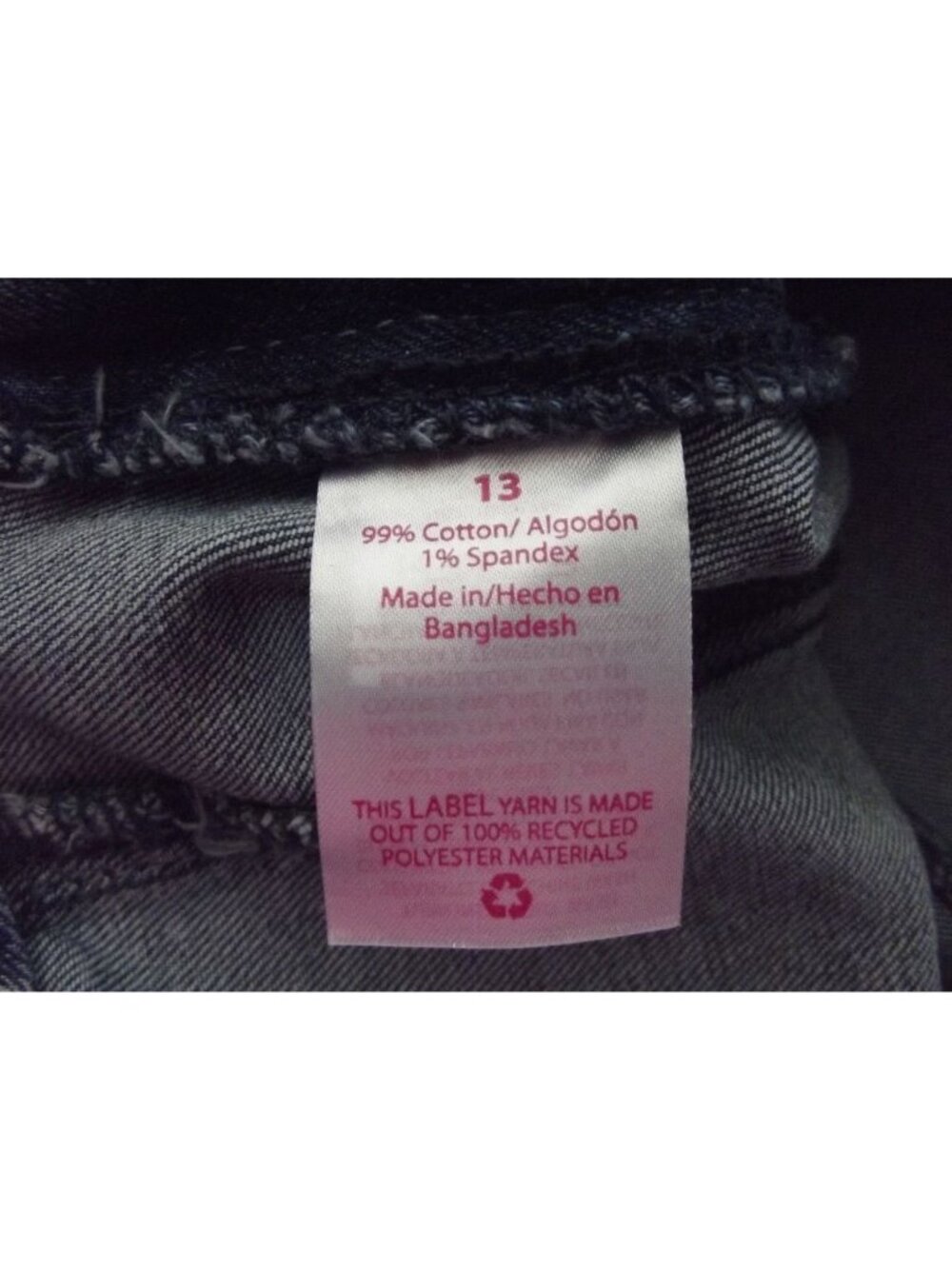 NOBO Pleated Skirt Womens Junior Size 13 blue acid wash jean denim - Picture 8 of 12